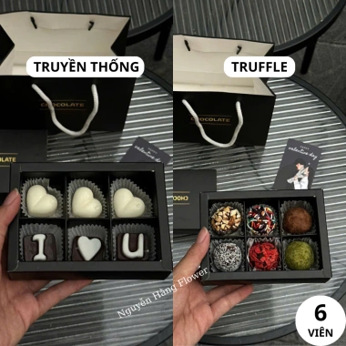 Hộp Socola AVY Trắng Đen Mix – Quà Valentine Người Yêu Siêu Ngon Ít Ngọt Giá Sỉ 69k