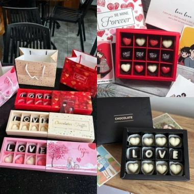 Hộp Socola Valentine Enzi 6-16 viên ý nghĩa, kèm thiệp tặng người yêu – 69.000₫