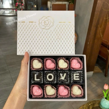 Hộp Socola Valentine Enzi 6-16 viên ý nghĩa, kèm thiệp tặng người yêu – 69.000₫