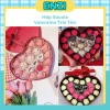 Hộp Socola Valentine Trái Tim Enzi - Ít Ngọt, Kèm Thiệp và Túi, Tặng Người Yêu 14/2