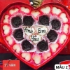 Hộp Socola Valentine Trái Tim Enzi - Ít Ngọt, Kèm Thiệp và Túi, Tặng Người Yêu 14/2 3