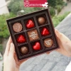 Hộp Socola Valentine Trắng 9 viên SO09 – Quà tặng cao cấp cho bạn gái, người yêu