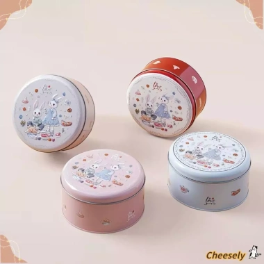 Hộp thiếc CHEESELY bánh quy hình thỏ hoạt hình – Đa chức năng, kim loại sắt, giá ưu đãi 52.380 VND