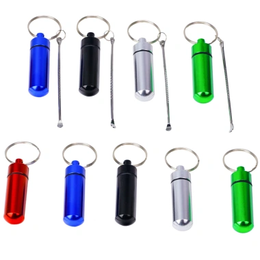 Hộp thuốc nhôm kín, chống thấm nước Mini du lịch cầm tay - Bảo quản an toàn