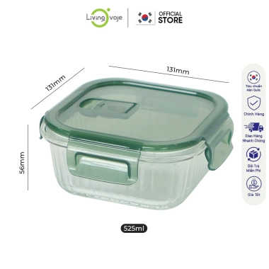 Hộp Thủy Tinh LivingOn Hàn Quốc - Bộ 3 Hộp Cơm 310/525/800ml Giá 59.000₫ 8 Hộp Thủy Tinh LivingOn Hàn Quốc - Bộ 3 Hộp Cơm 310/525/800ml Giá 59.000₫ 8