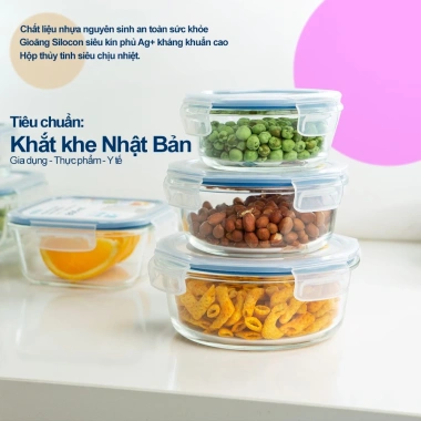 Hộp Thuỷ Tinh Nikko INOCHI Đựng Thực Phẩm - Bảo Quản Tươi, Dùng Trong Tủ Lạnh, Giá 51.750₫ 5