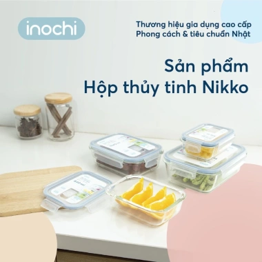 Hộp Thuỷ Tinh Nikko INOCHI Đựng Thực Phẩm - Bảo Quản Tươi, Dùng Trong Tủ Lạnh, Giá 51.750₫ 7