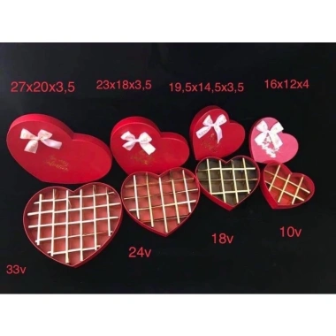 Hộp trái tim Valentine có ngăn - Sỉ chỉ 25.000, quà tặng lãng mạn ngày lễ 4