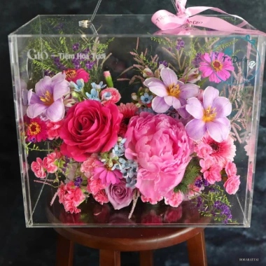 Hộp Vali Mica Tự Decor - Quà Sinh Nhật, Valentine 14/2, 8/3 - Tự Lắp - Giá 149.500₫ 8