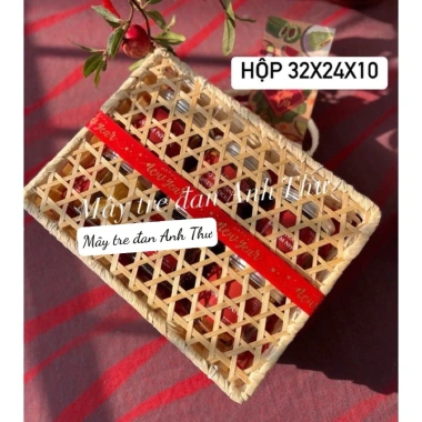 Hộp vali tre, hộp quà biếu tay xách đa size - Giá xưởng 46k, giảm còn 37k Anh Thư