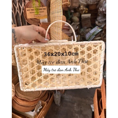 Hộp vali tre, hộp quà biếu tay xách đa size - Giá xưởng 46k, giảm còn 37k Anh Thư