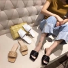 HOT Dép lê nữ bệt quai ngang nhún nhúm, mũi vuông, đi biển mùa hè - 35k 3