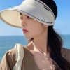 [HOT TREND 2.025] Nón Nửa Đầu Gấp Gọn Nữ Đi Biển – Thời Trang Tiện Lợi, 9 Màu, Giá 35k 2