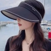 [HOT TREND 2.025] Nón Nửa Đầu Gấp Gọn Nữ Đi Biển – Thời Trang Tiện Lợi, 9 Màu, Giá 35k 3