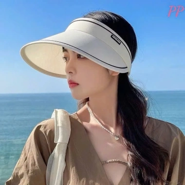 [HOT TREND 2.025] Nón Nửa Đầu Gấp Gọn Nữ Đi Biển – Thời Trang Tiện Lợi, 9 Màu, Giá 35k 4