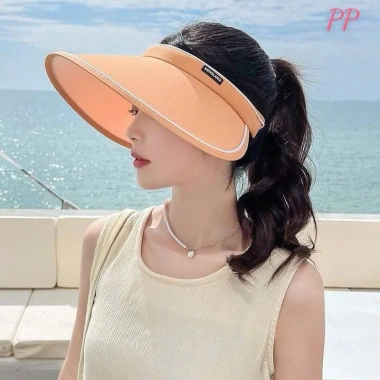 [HOT TREND 2.025] Nón Nửa Đầu Gấp Gọn Nữ Đi Biển – Thời Trang Tiện Lợi, 9 Màu, Giá 35k 7