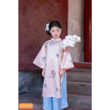 [HOTTREND] Áo dài Tết bé gái vintage pastel họa tiết xinh xắn 12-46kg, giảm giá 333k 6