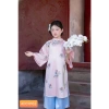 [HOTTREND] Áo dài Tết bé gái vintage pastel họa tiết xinh xắn 12-46kg, giảm giá 333k 7