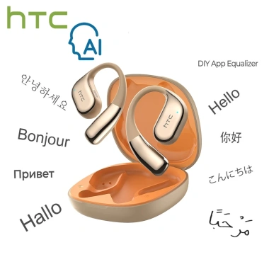 HTC NE39 OWS Tai Nghe Dịch Thuật AI - Dịch Đa Ngôn Ngữ, Bluetooth 6.0, IPX5, HIFI, Giảm Tiếng Ồn, Cuộc Gọi HD - 215.100₫