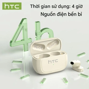 HTC NE51 Mini - Tai nghe dịch thuật AI Bluetooth V6.0, Chống ồn IPX5, không dây