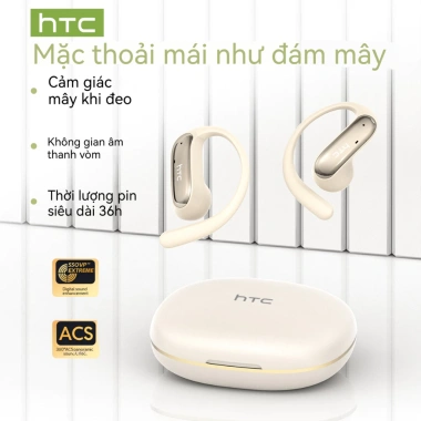 HTC NE52 Tai Nghe Dịch Thuật AI Bluetooth 6.0 – HIFI, Chống ồn 360°ACS, Không Dây, Giá Ưu Đãi 234k 7