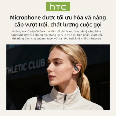 HTC NE61 Tai nghe Bluetooth không dây OWS theo dõi nhịp tim, oxy máu, IPX5, 6.0, hộp sạc 9