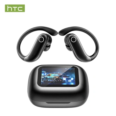 HTC NE61 Tai nghe Bluetooth không dây OWS theo dõi nhịp tim, oxy máu, IPX5, 6.0, hộp sạc 10