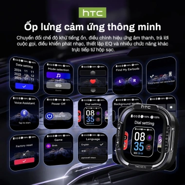 HTC NE70 Tai Nghe Dịch 134 Ngôn Ngữ Thời Gian Thực, HiFi, Chống Ồn, Tương Thích iOS/Android/PC - 423.999₫