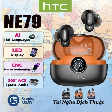 HTC NE79 Tai Nghe Bluetooth MINI HIFI ENC - Gọi Không Dây, Giảm Tiếng Ồn, Pin 72h, Giá Ưu Đãi 171.600₫