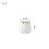 Hũ bí sứ kẻ vàng kim combo 6 muỗng 6 nĩa inox hoàng kim kèm cốc sứ giá chỉ 70.000 10