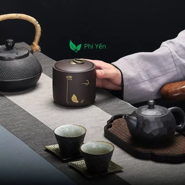 Hũ Bình Đựng Trà Gốm Tử Sa 430ml Cỡ Lớn Nắp Khít – Giá Ưu Đãi 69.900₫