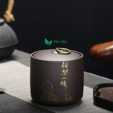 Hũ Bình Đựng Trà Gốm Tử Sa 430ml Cỡ Lớn Nắp Khít – Giá Ưu Đãi 69.900₫