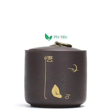 Hũ Bình Đựng Trà Gốm Tử Sa 430ml Cỡ Lớn Nắp Khít – Giá Ưu Đãi 69.900₫