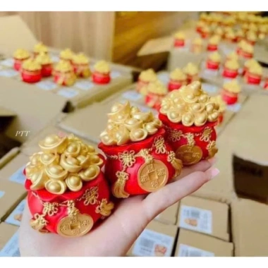 Hủ Đựng Gạo, Muối, Nước May Mắn Đặt Bàn Thần Tài Ông Táo Mang Lộc Tài 30k