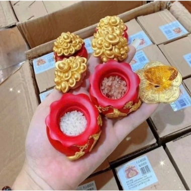 Hủ Đựng Gạo, Muối, Nước May Mắn Đặt Bàn Thần Tài Ông Táo Mang Lộc Tài 30k