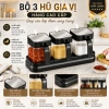 Hũ Đựng Gia Vị Thủy Tinh Cao Cấp An Toàn, Sạch Sẽ + Muỗng Tiện Lợi - Giá Ưu Đãi 148k