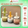 Hũ Đựng Gia Vị Thủy Tinh Cao Cấp DoDo - Kèm Muỗng, Nắp Kéo, Chống Ẩm, Giá 39.499₫