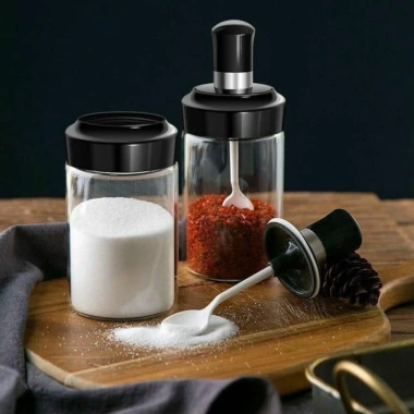 Hũ đựng gia vị thủy tinh có muỗng tiện lợi – Giá ưu đãi 15.000₫ (giảm 3.000₫) 5
