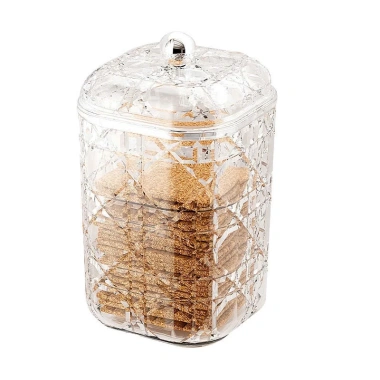 Hũ đựng hoa quả bánh kẹo PET trong suốt, nắp chắc sang trọng, giảm giá 49.000₫