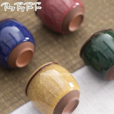 Hũ đựng trà gốm sứ men rạn cao cấp, phụ kiện trà đạo, trang trí nhà, giá 49.999đ 5