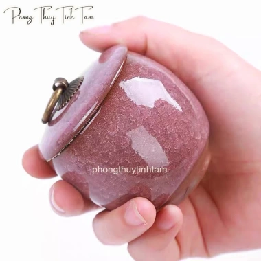 Hũ đựng trà gốm sứ men rạn cao cấp, phụ kiện trà đạo, trang trí nhà, giá 49.999đ 9