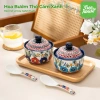 Hũ Gia Vị Men Sứ Thủ Công Vẽ Tay - Trang Trí Mứt Bánh Kẹo Ngày Tết, 118.800₫ 4