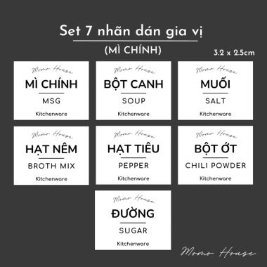 Hũ gia vị MOMO HOUSE 380ml cao cấp, chốt khóa kín kèm thìa, nắp mạ bạc