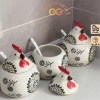 Hũ gia vị sứ hình chú gà xinh xắn - Độc đáo, bắt mắt, giá chỉ 83.000 VND