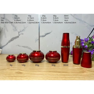 Hũ lọ củ tỏi 20g-30g 30ml đựng kem mỹ phẩm - Giá siêu tiết kiệm 23.000₫