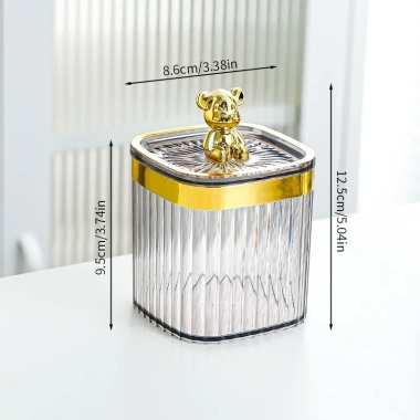 Hũ Mica Đa Năng Nắp Gấu Bearbrick – Đựng Bánh Kẹo, Mứt Tết, Gia Vị Cao Cấp, Decor Lọ Tăm 3.598 Giá 33.600 VND 9