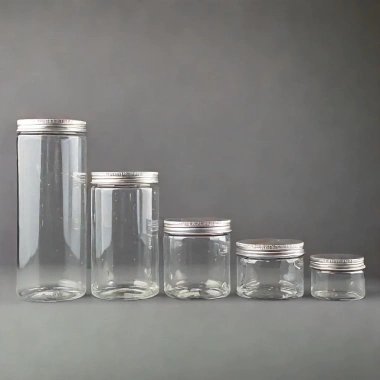 Hũ nhựa đựng thực phẩm, mỹ phẩm nắp nhôm bạc 100ml-1.500ml giá 3.500đ