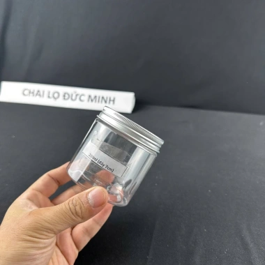 Hũ nhựa đựng thực phẩm, mỹ phẩm nắp nhôm bạc 100ml-1.500ml giá 3.500đ