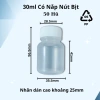Hũ nhựa PP 30ml 50 chai - Chai chiết 30ml nút bịt chống tràn, giá ưu đãi 43.000 VND