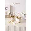 Hũ sứ đựng thìa nĩa viền vàng vuông Nơ - Lẵng Vuông Nơ 3 màu Trắng Xanh Cổ Vịt 2